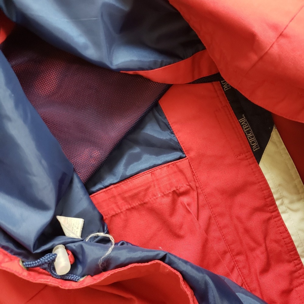 VINTAGE Pacific Trail Jacket Men Extra Large Red Outdoor Parka Coat Hiking Adult - Picture 10 of 13